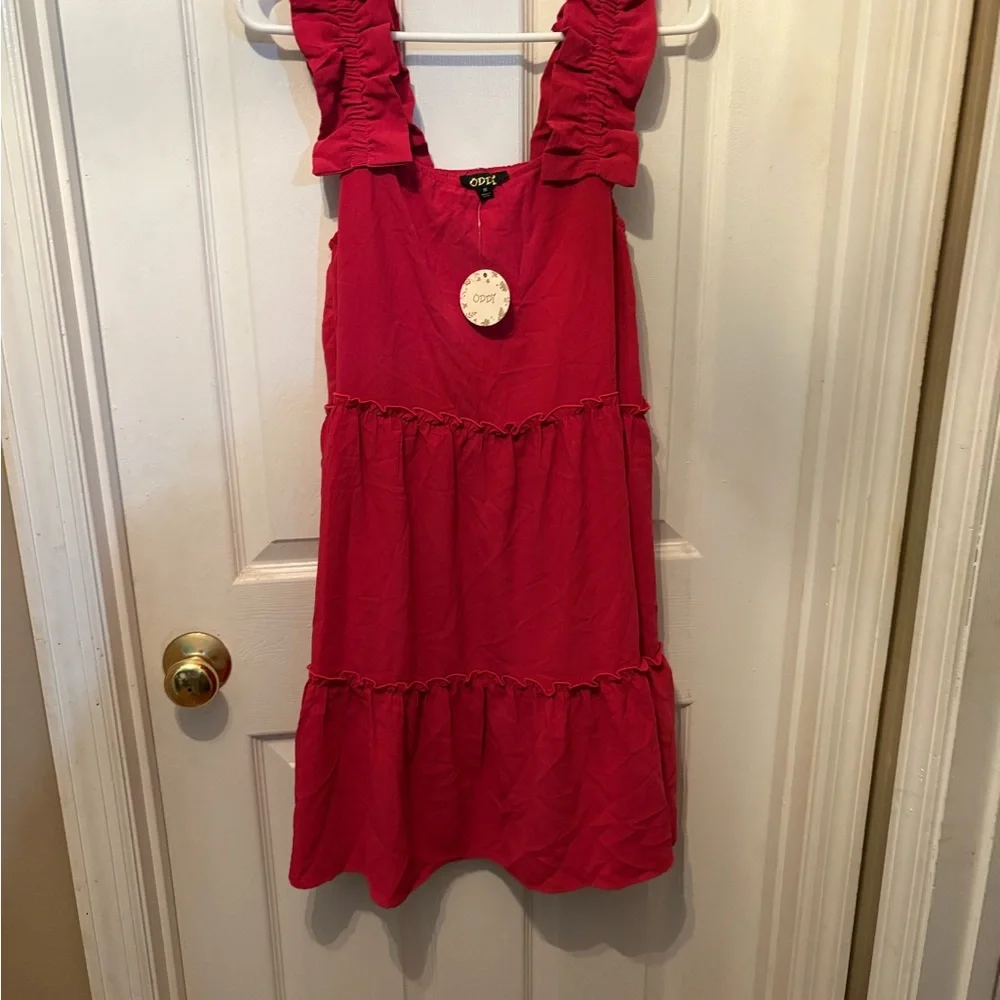Oddy Ruffle Dress - Picture 1 of 3